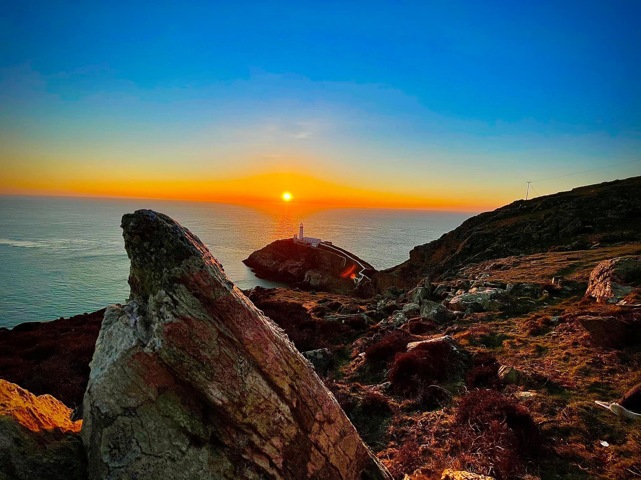 Sunset at South Stack Lighthouse. Picture: Paul Simon