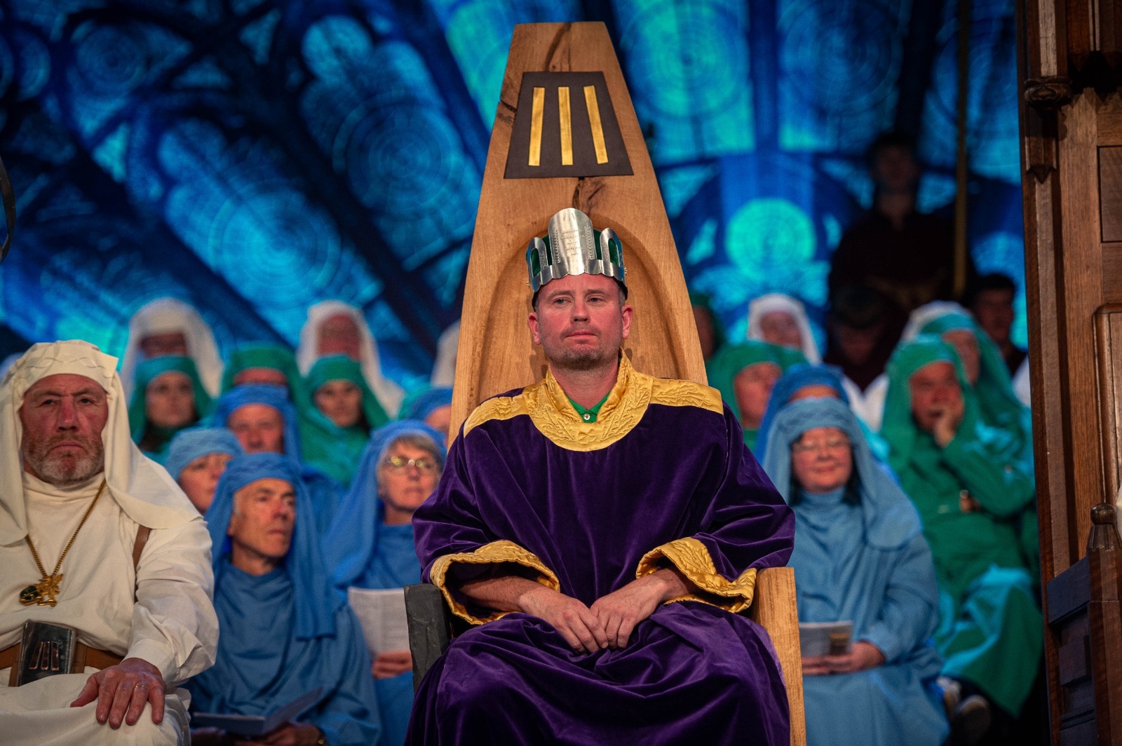 Rhys Iorwerth from Caernarfon was presented with the prize during a coulourful Gorsedd of Bards ceremony. Photo: Eryl Crump