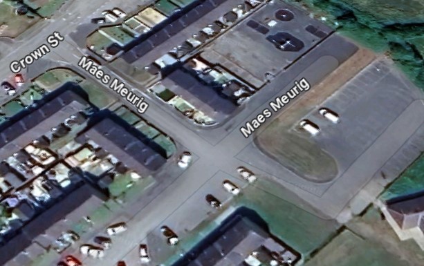 The Maes Meurig Estate at Gwalchmai (Google Map)
