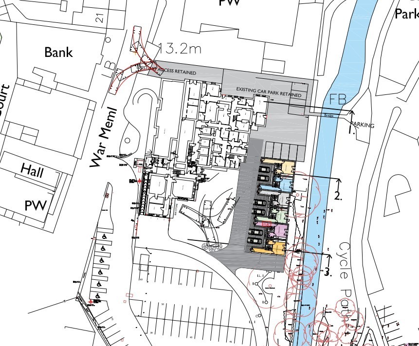 Location of the development site at Llangefni (Ioacc Plannign Documents)