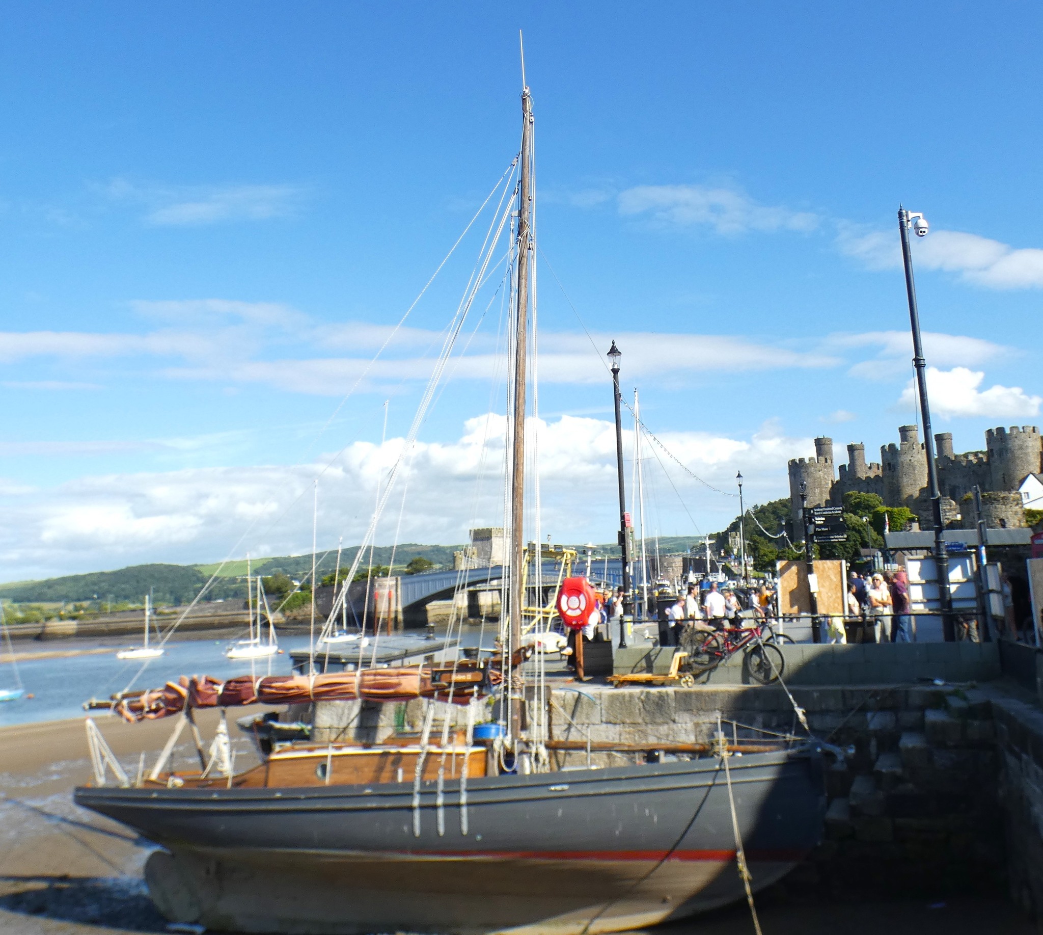 Conwy harbour with castle in the background. Picture: Stephen Bromley