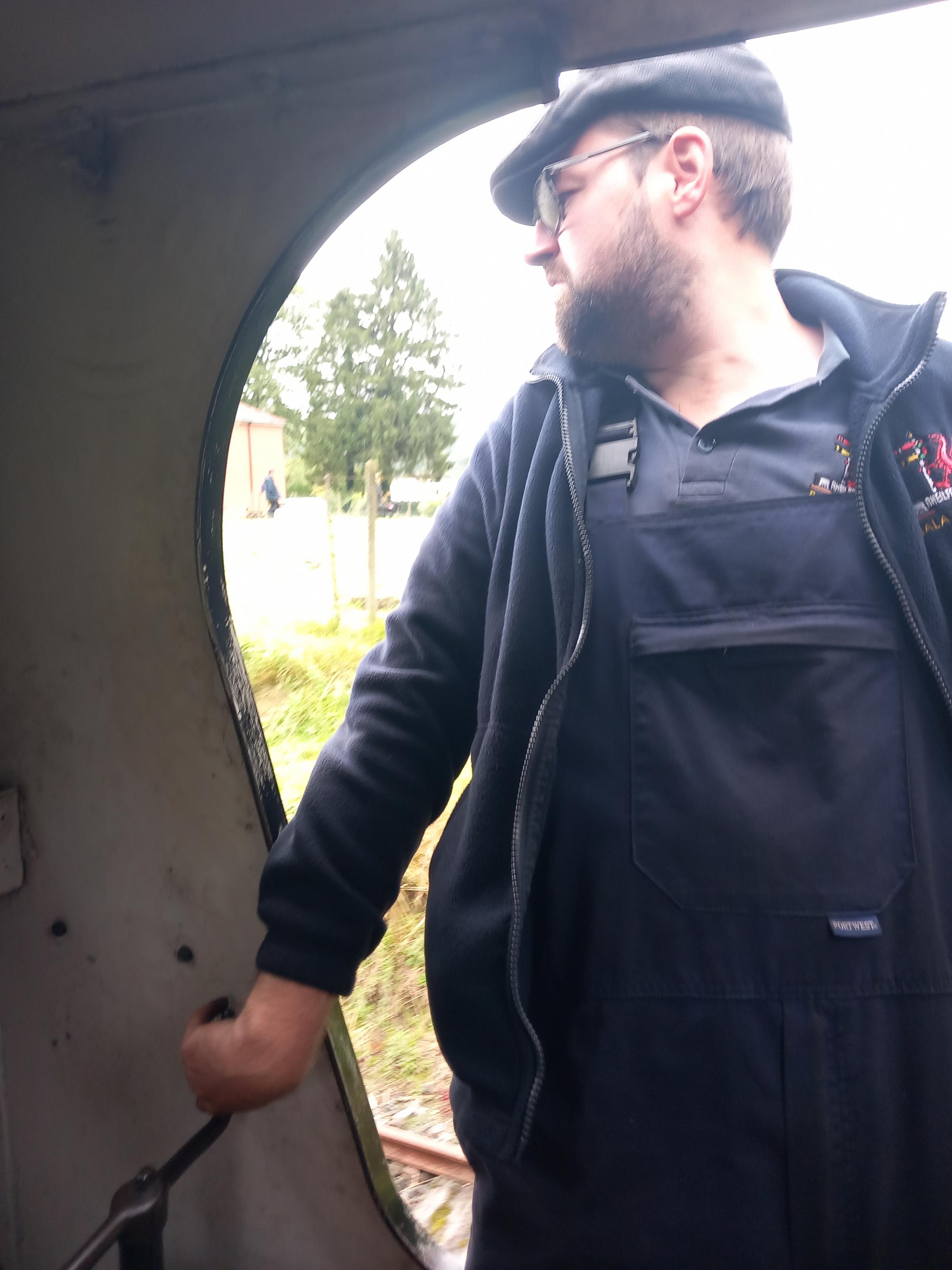 Pictured Tom Haynes driver on the footplate of the Holy War loco at the Bala Lake Railway (Dale Spridgeon)